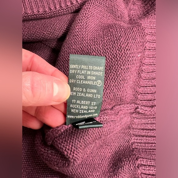 RODD & GUNN Men’s Deep cranberry 1/4 zip pullover sweater size 3XL. - Picture 12 of 14